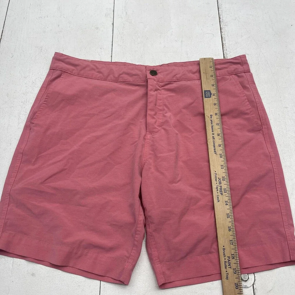 Faherty All Day Shorts Mens 36 Pink Hybrid Swim Trunks Chino Boardshorts Stretch